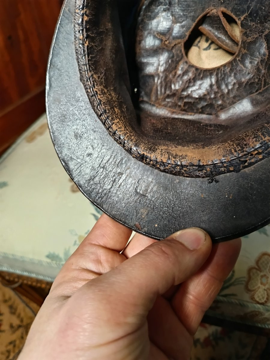 Képi troupe modèle 1884 d'artillerie modifié ersatz époque 1ère guerre mondiale-photo-2