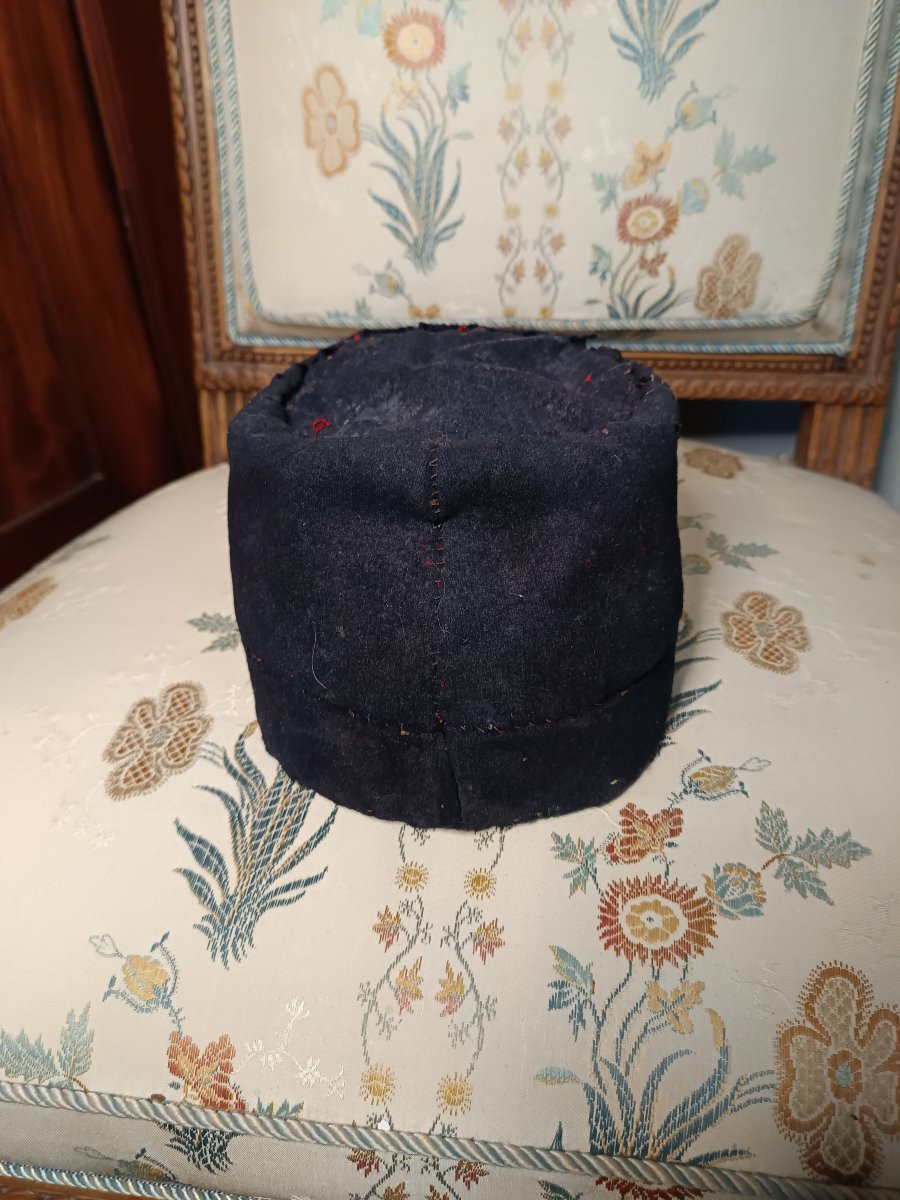 Képi troupe modèle 1884 d'artillerie modifié ersatz époque 1ère guerre mondiale-photo-6