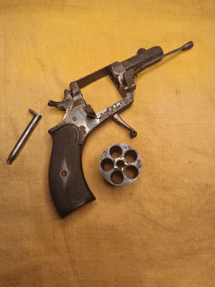 Petit révolver de poche Liégeois calibre 320-photo-3