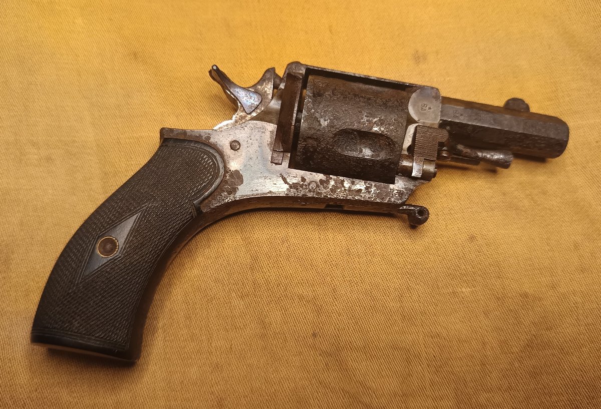 Petit révolver de poche Liégeois calibre 320-photo-2