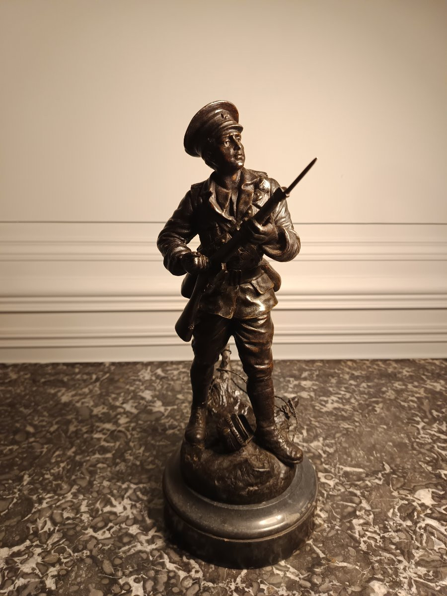 Régule représentant un soldat britannique de 14/18-photo-3