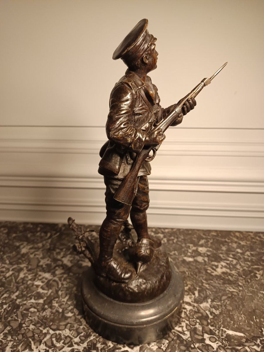 Régule représentant un soldat britannique de 14/18-photo-4