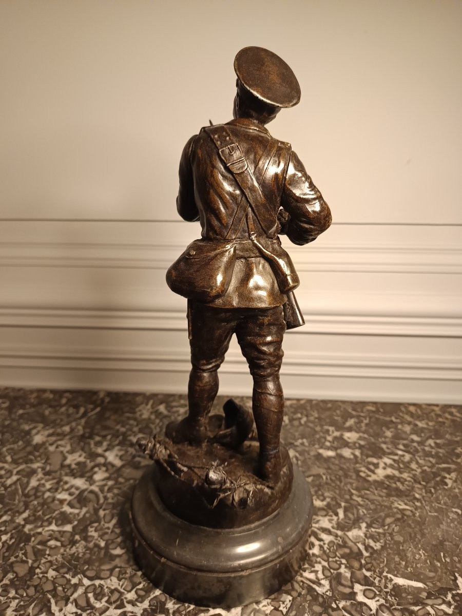 Régule représentant un soldat britannique de 14/18-photo-3