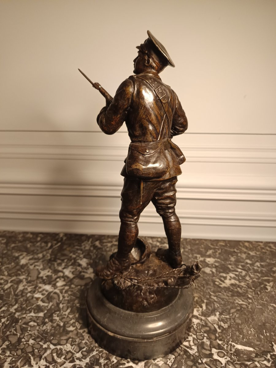 Régule représentant un soldat britannique de 14/18-photo-4