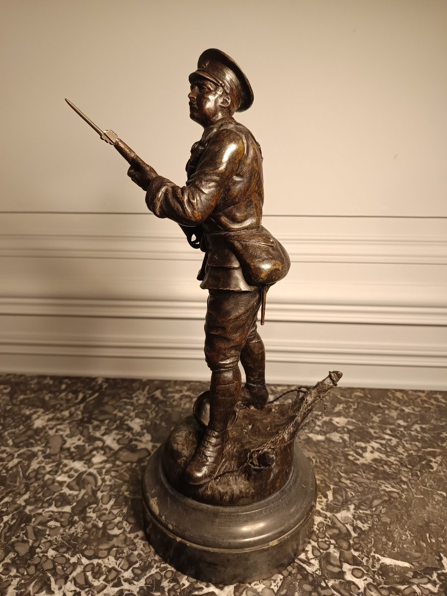 Régule représentant un soldat britannique de 14/18-photo-5
