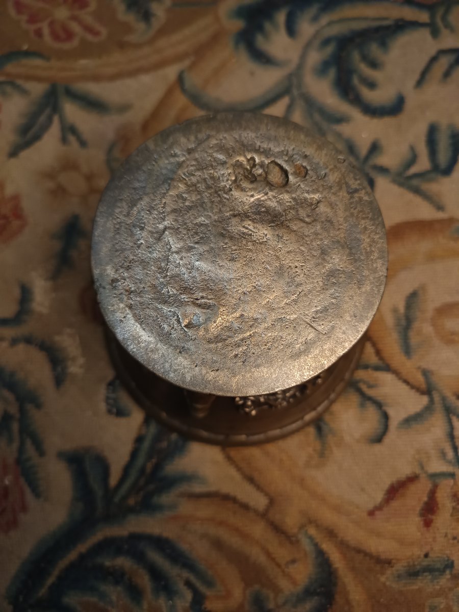 Petit mortier en airain époque fin XVIème ou début XVIIème-photo-1