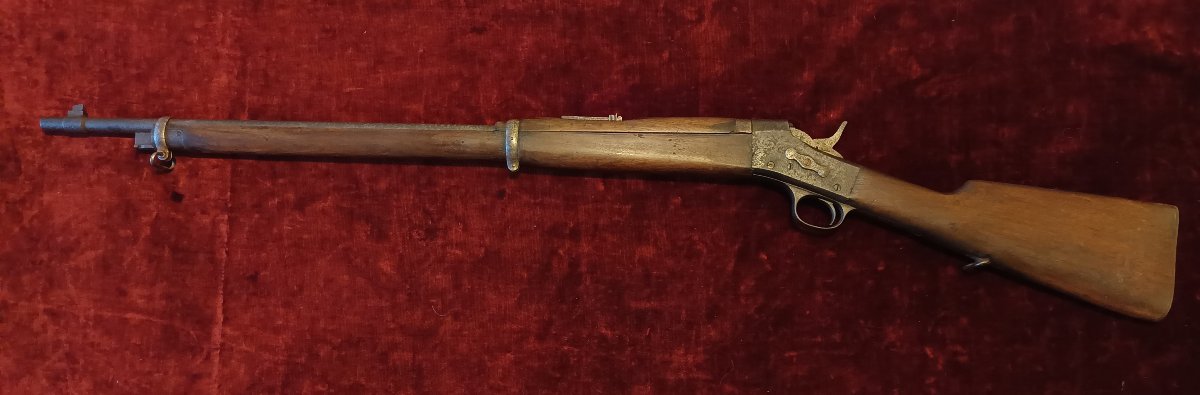 Rare carabine Remington Rolling Block 1901 pour l'armée française 8 mm Lebel-photo-2