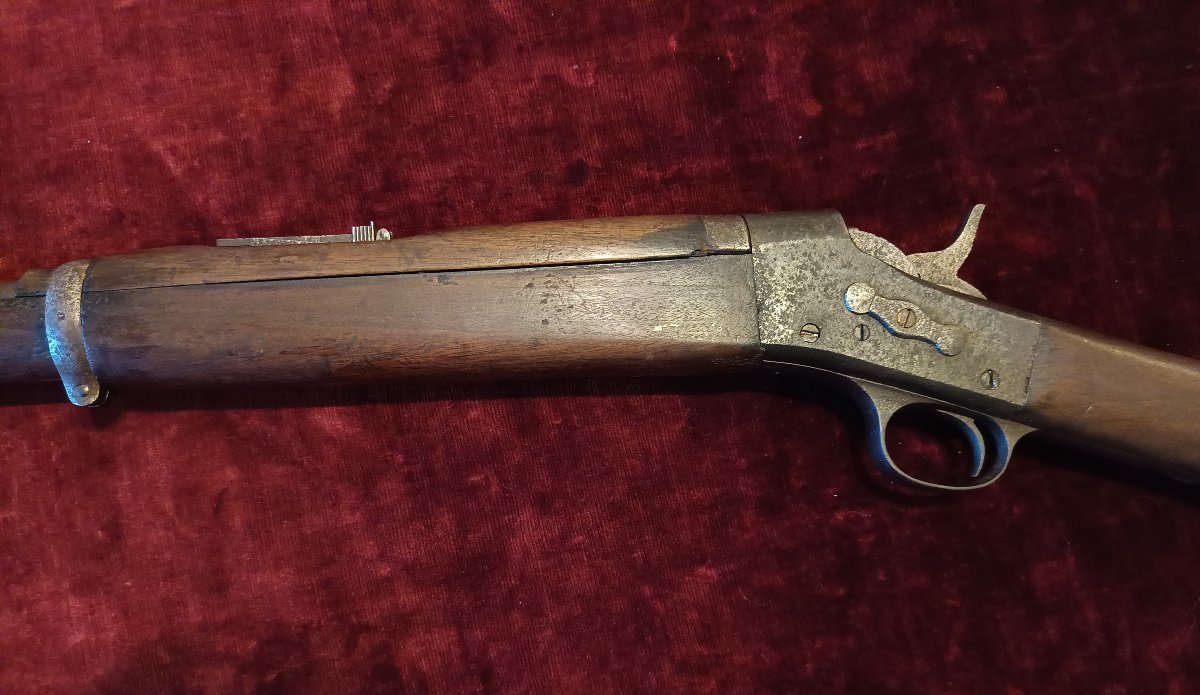 Rare carabine Remington Rolling Block 1901 pour l'armée française 8 mm Lebel-photo-4