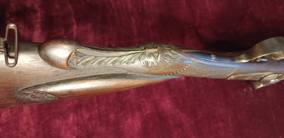 Small Side-by-side Percussion Hunting Rifle, Circa 1830-photo-2