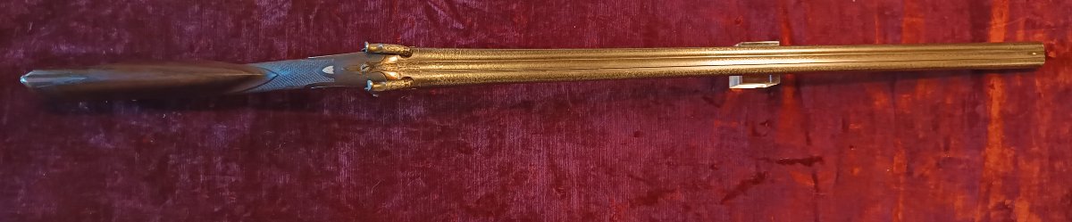 Small Side-by-side Percussion Hunting Rifle, Circa 1830-photo-3