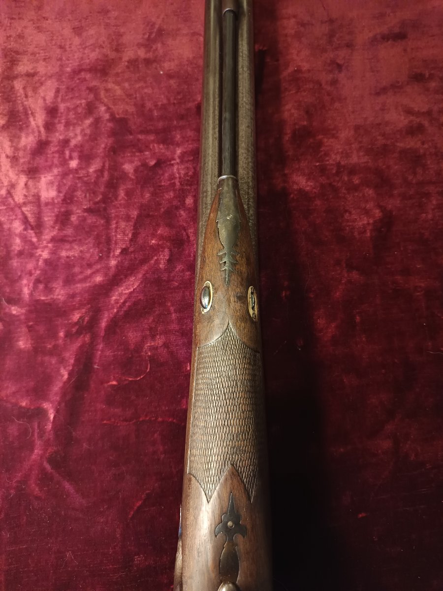 Small Side-by-side Percussion Hunting Rifle, Circa 1830-photo-8