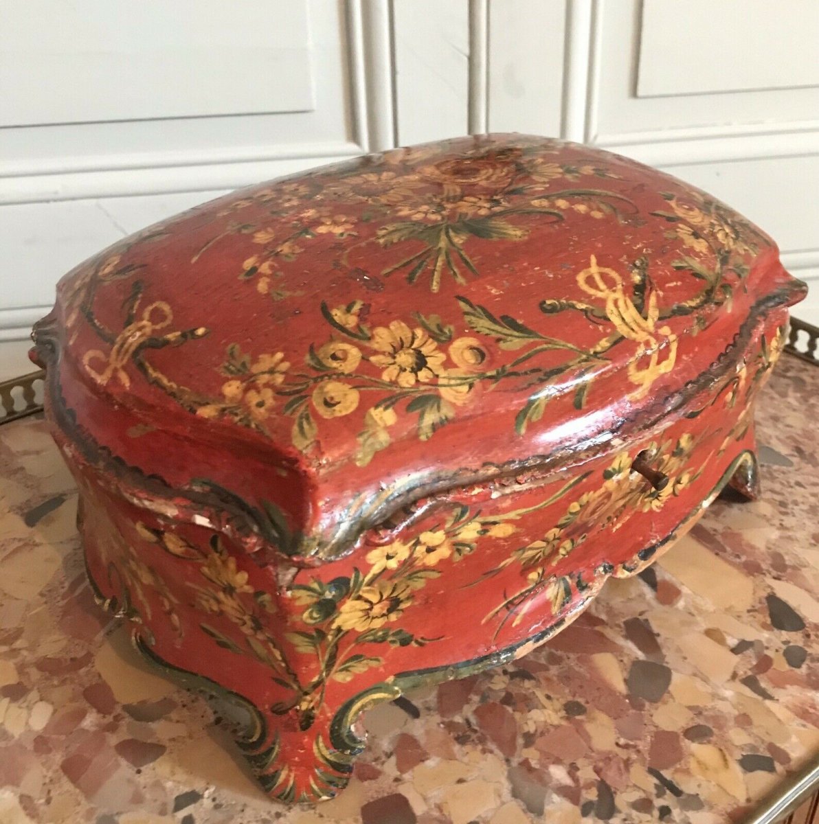 Coffret En Vernis Vénitien - 1ère Moitié Du XVIIIème siècle - époque Louis XV