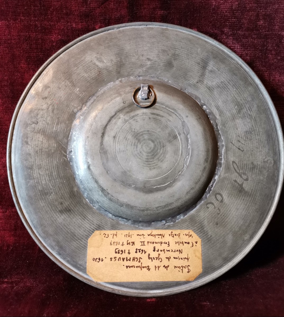 Nuremberg Pewter Paten Of The 11 17th Emperors-photo-4