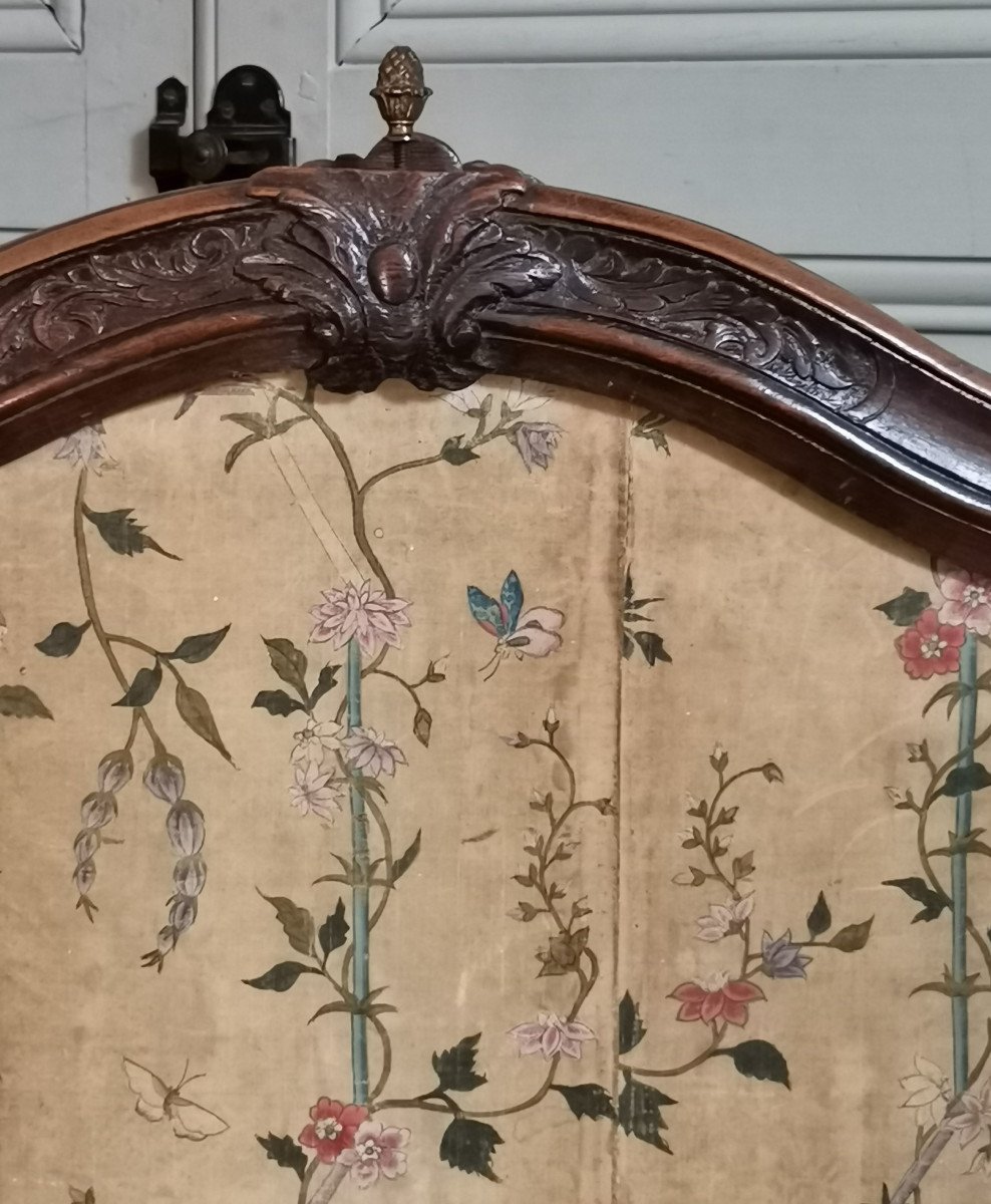 Interesting Fireplace Screen Early Louis XV Period C.1730 Asian Inspiration-photo-4