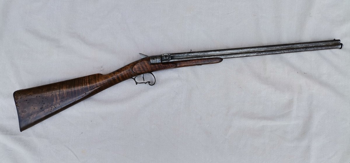 Rare Or Prototype Of Salon Wind Rifle C.1860-photo-2