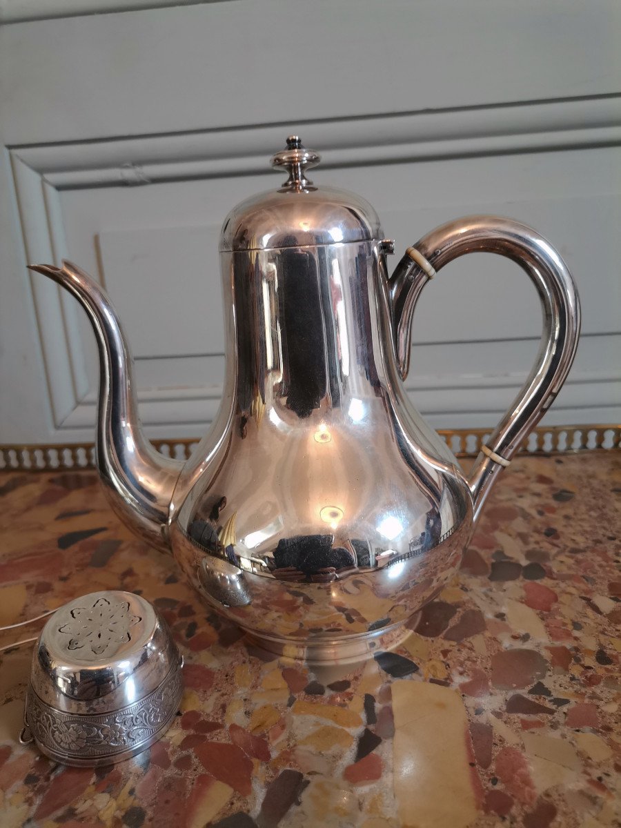 Louis XV Style Sterling Silver Teapot-photo-5