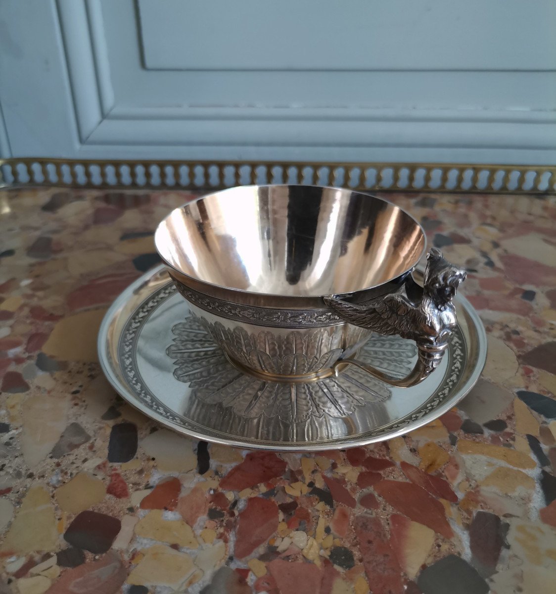 Cup In Sterling Silver Empire Style Late Nineteenth
