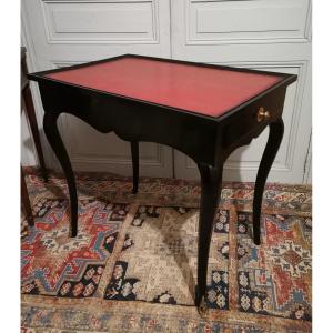 Table De Cabaret Ou De Salon Laquée Noir d'époque Louis XV