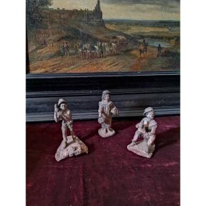 Lot De Figurines En Plomb époque XVIIème Siècle