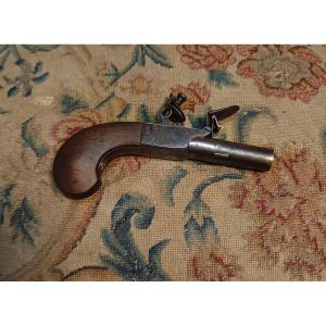Small Flintlock Pistol With Trunk And Forced Bullet