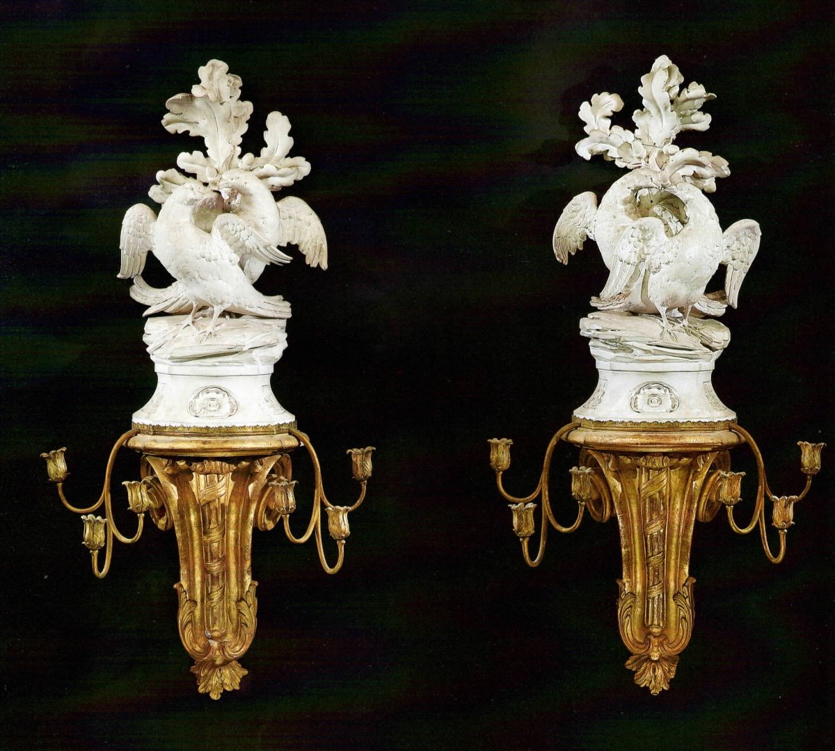 Pair Of Appliques.  France, First Half Of The 18th Century