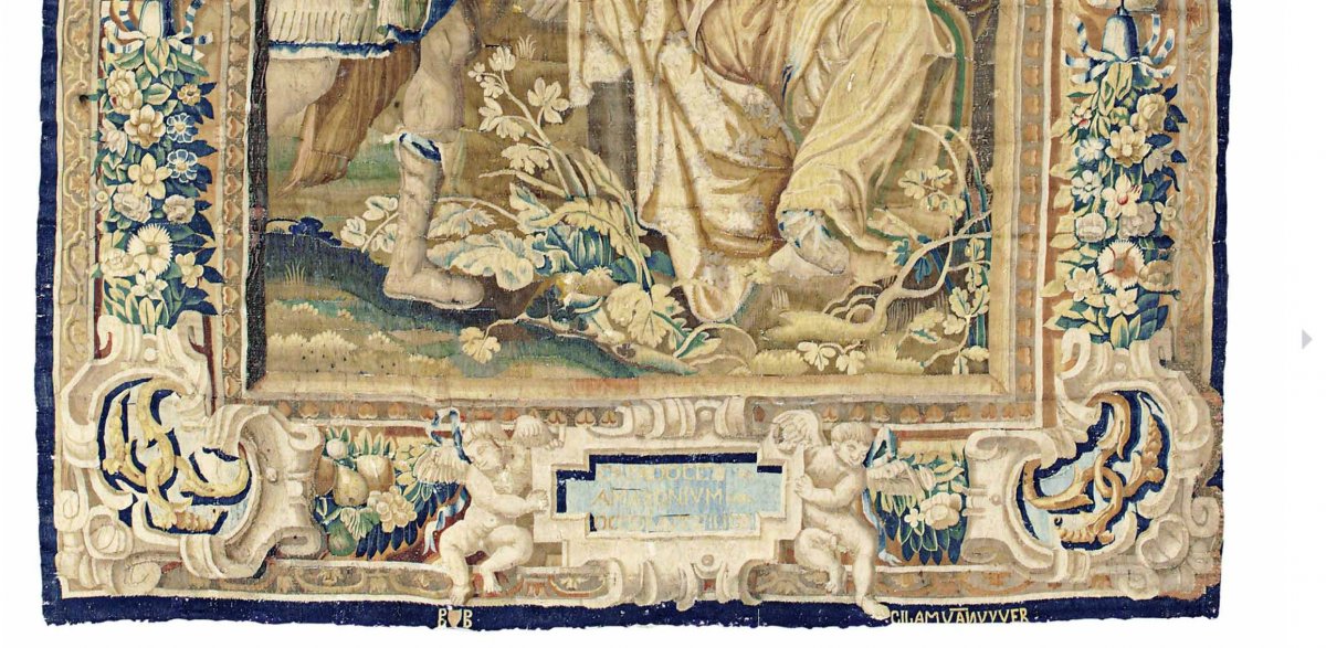 Flemish Tapestry : Aminta And Silvia. Brussels, First Semester 1600-photo-2
