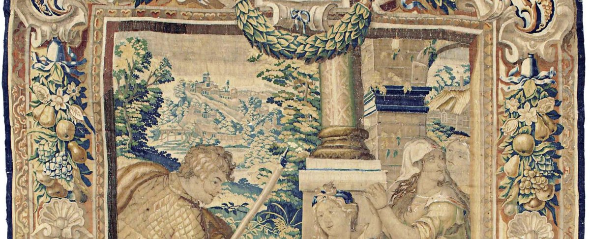 Flemish Tapestry : Aminta And Silvia. Brussels, First Semester 1600-photo-3