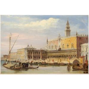 "view Of Piazza San Marco From The Sea" - " View Of The Canalgrande And San Simone Piccolo"