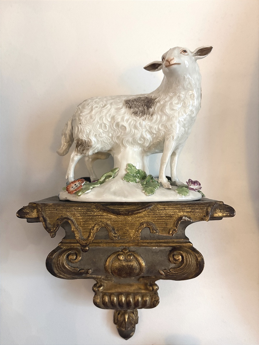 Mouton en porcelaine de Meissen