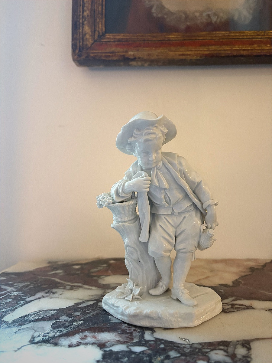 Moissonneur en porcelaine de Meissen