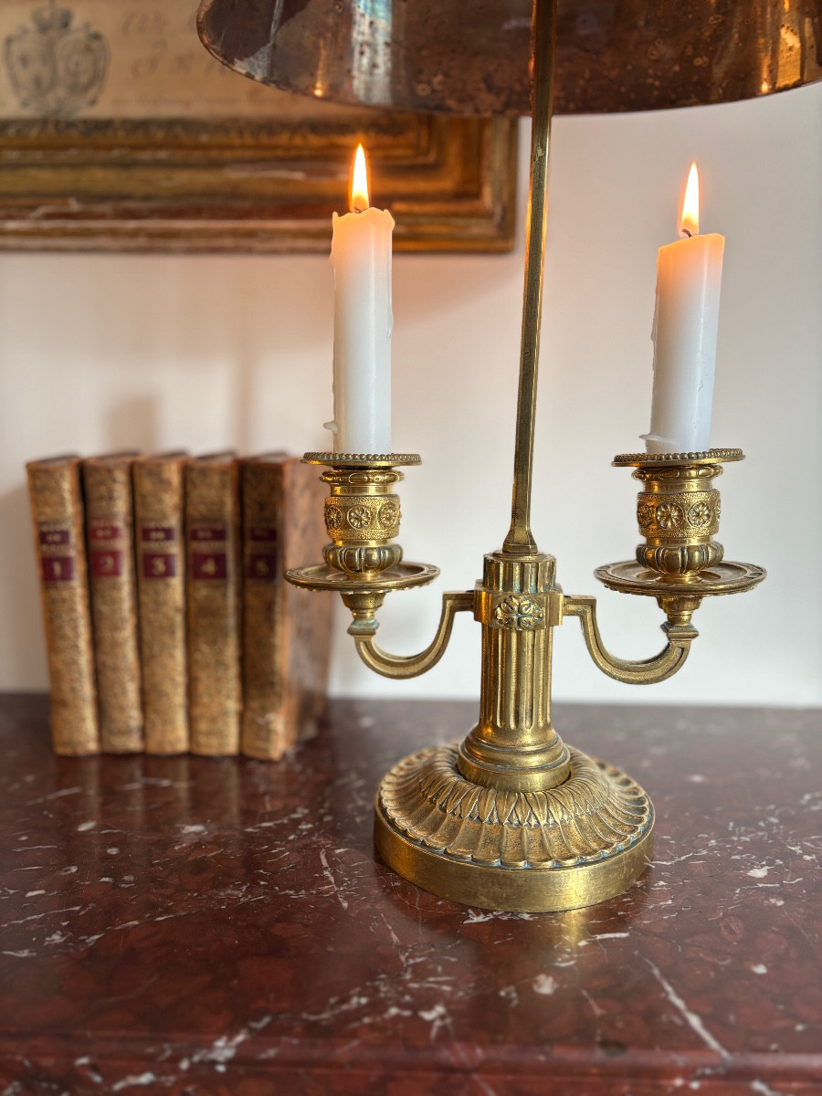 Louis XVI Period Bouillotte Lamp-photo-3