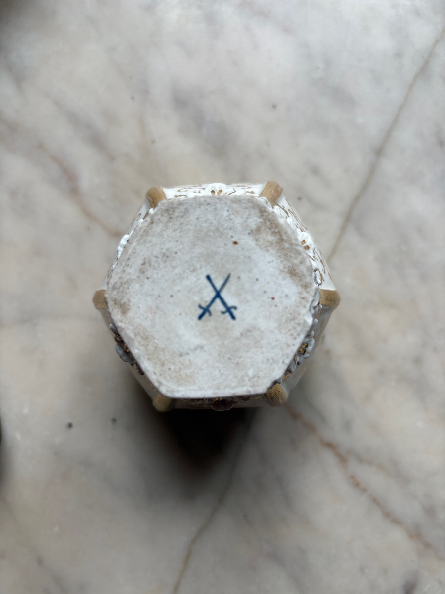 Meissen Porcelain Tea Caddy-photo-4