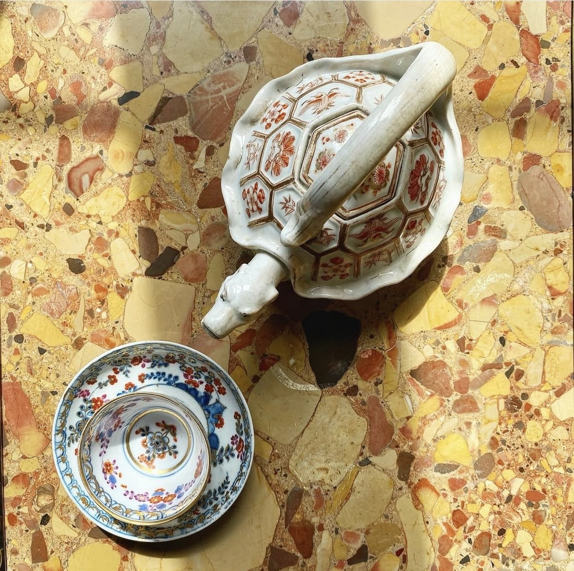 Verseuse en forme de tortue en porcelaine du Japon-photo-1