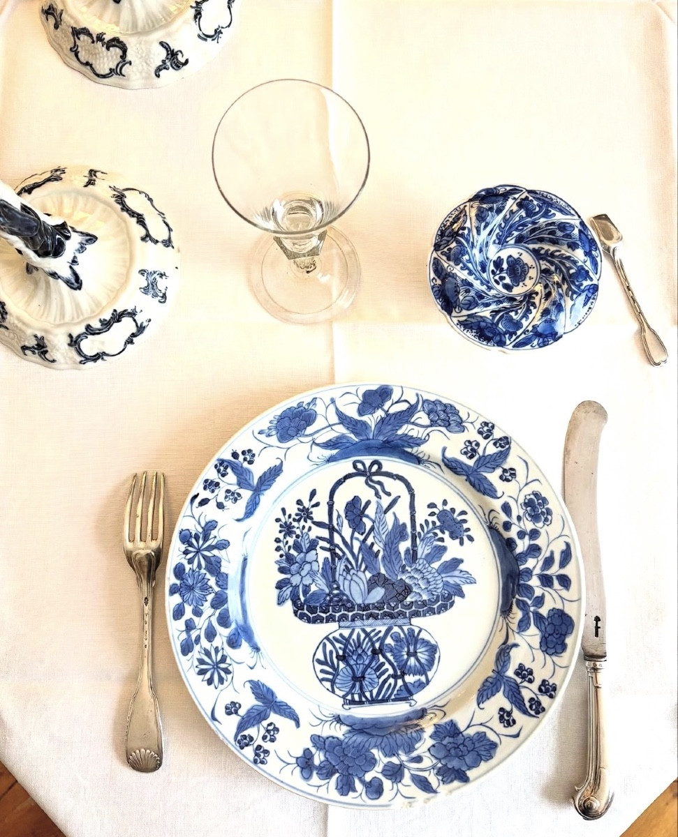 Saleron en porcelaine de Chine époque Kangxi-photo-3