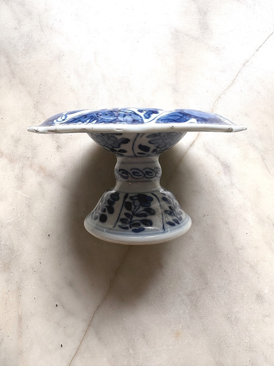 Saleron en porcelaine de Chine époque Kangxi-photo-4