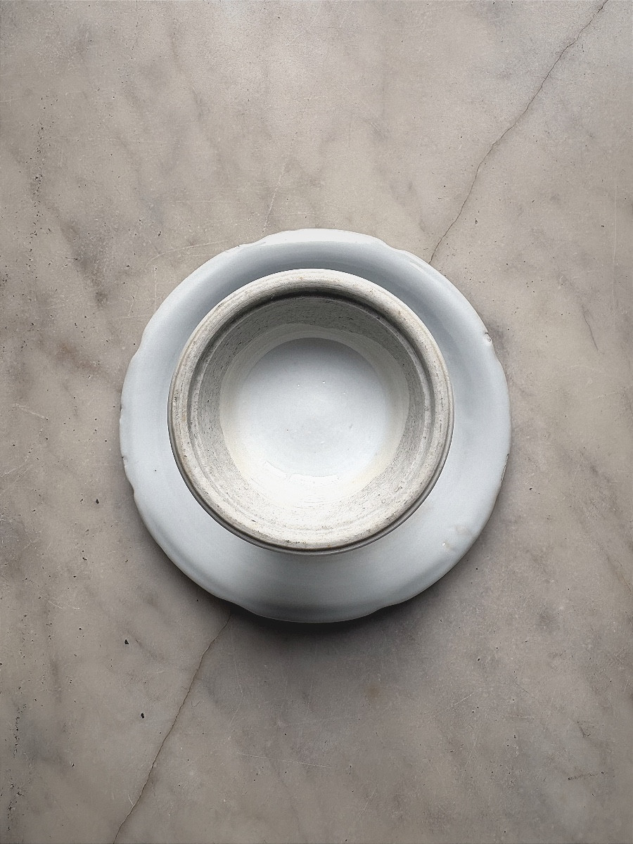 Saleron en porcelaine de Chine époque Kangxi-photo-1