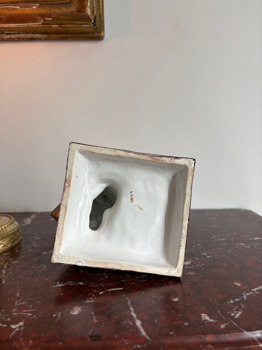 Lunéville Earthenware Statuette Of A Stonemason-photo-3