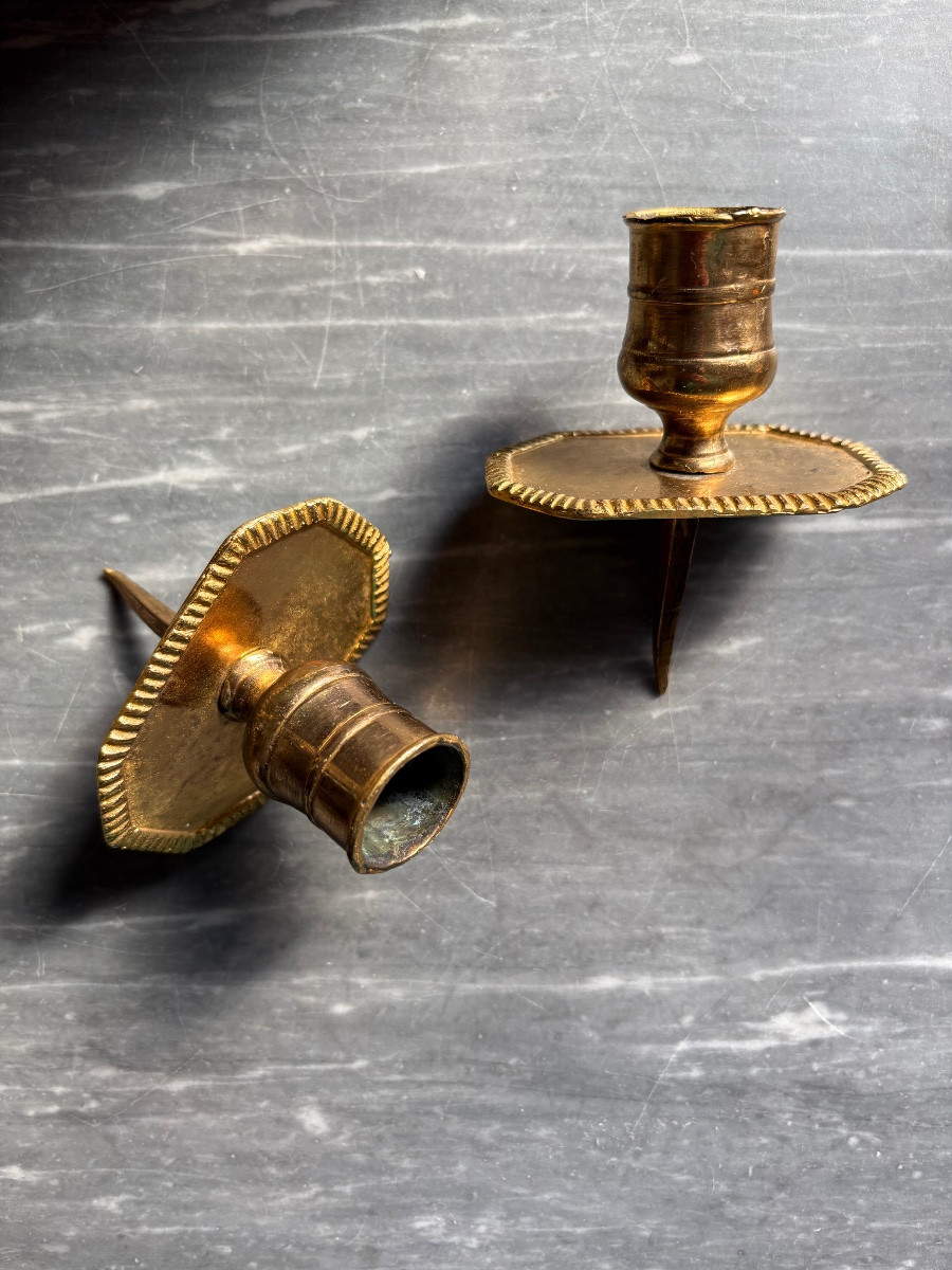 Paire de bougeoirs de table tric-trac-photo-3