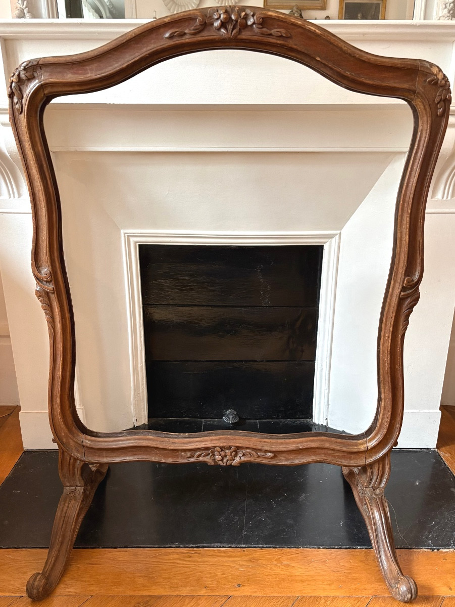 Écran de cheminée d’époque Louis XV-photo-4