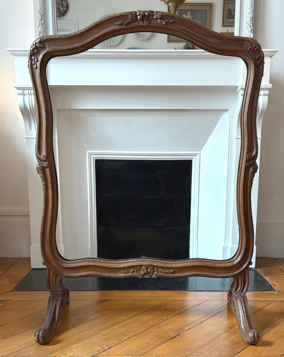 Écran de cheminée d’époque Louis XV