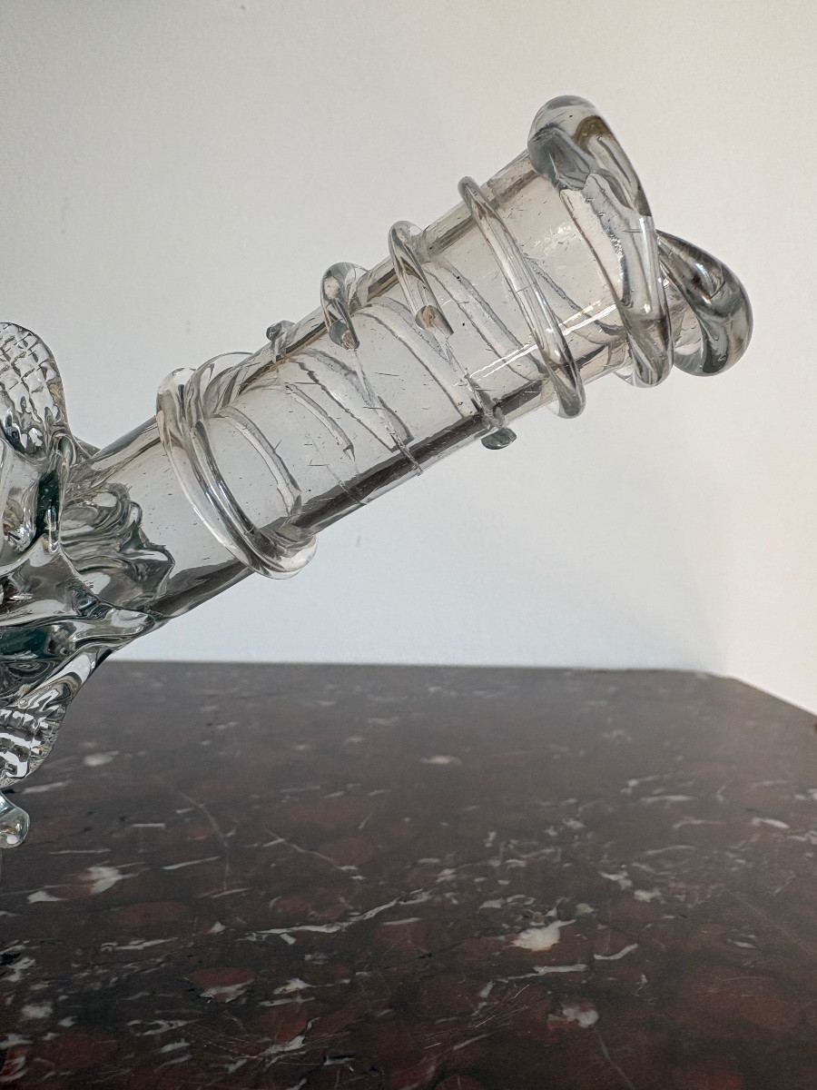 Schnapshund - Flacon en verre soufflé zoomorphe -photo-3