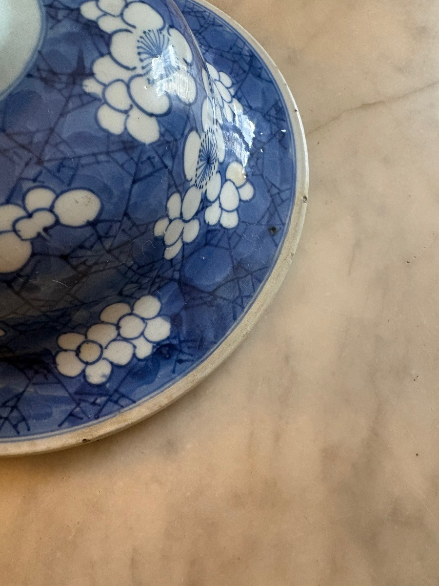 Potiche blanc et bleu d’époque Kangxi-photo-1