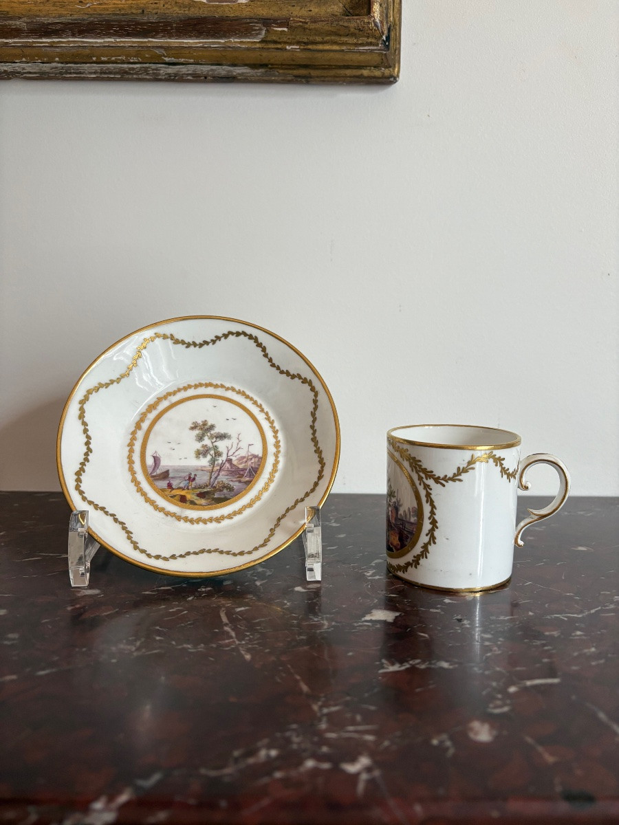 Sèvres Hard-paste Porcelain Cup And Its Saucer -photo-2
