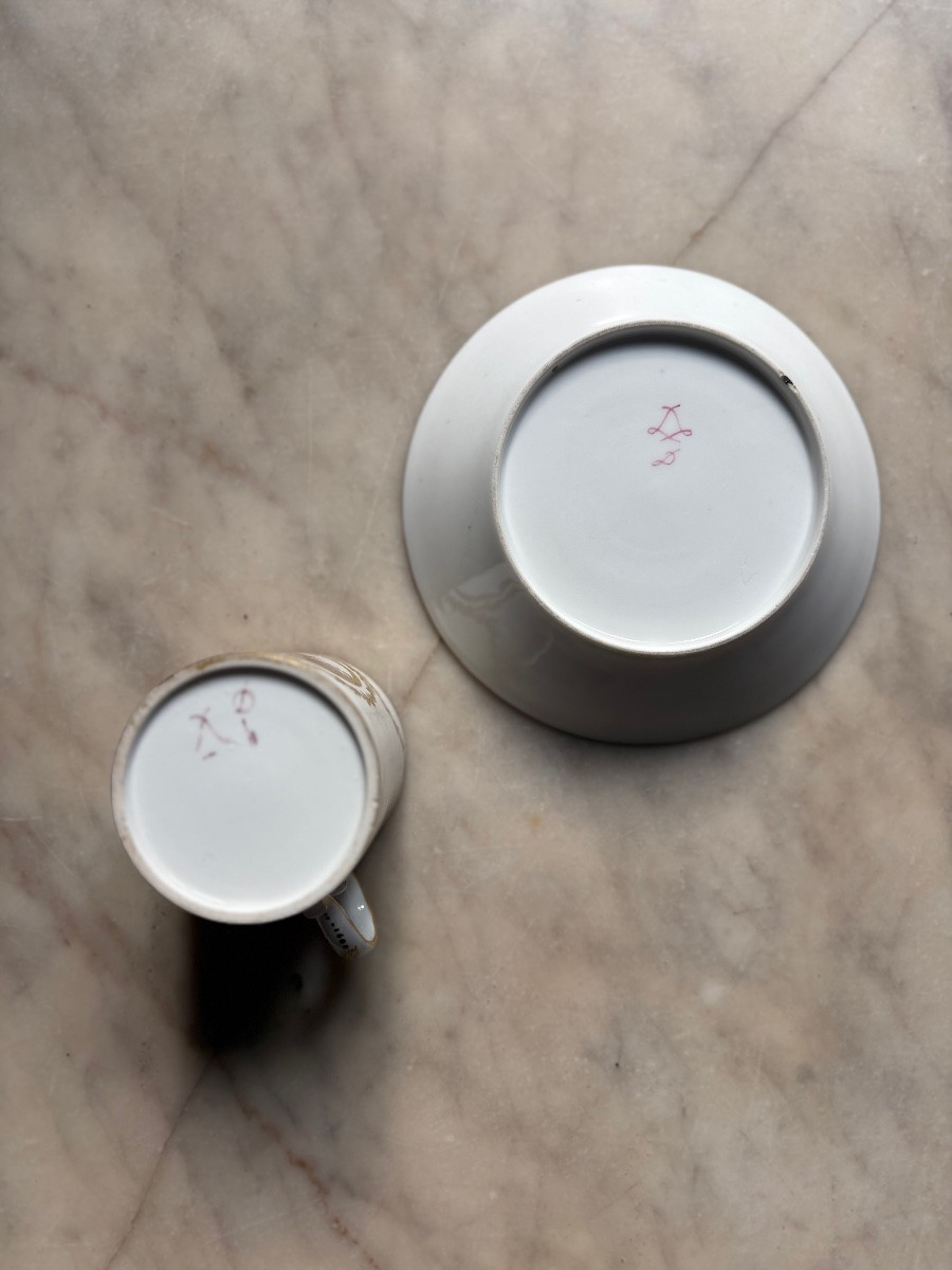 Sèvres Hard-paste Porcelain Cup And Its Saucer -photo-4