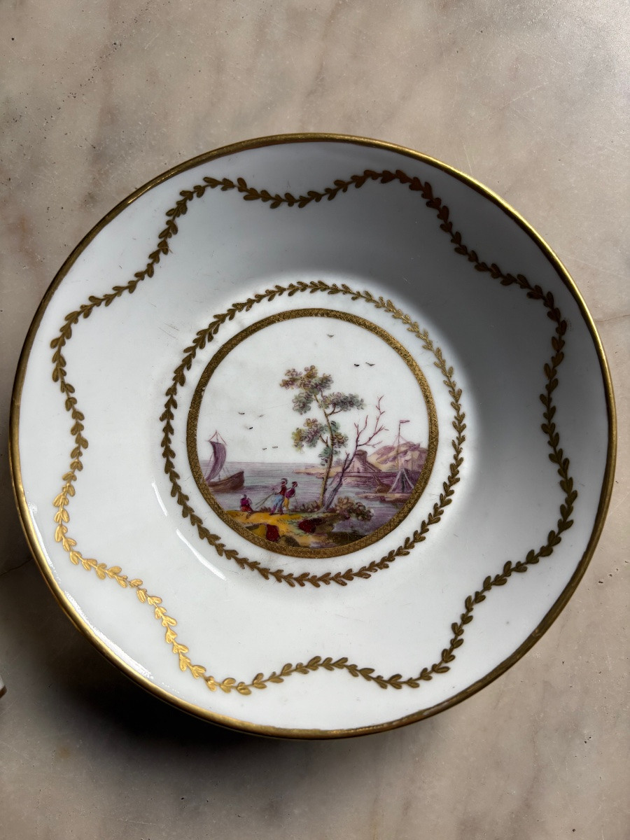 Sèvres Hard-paste Porcelain Cup And Its Saucer -photo-2