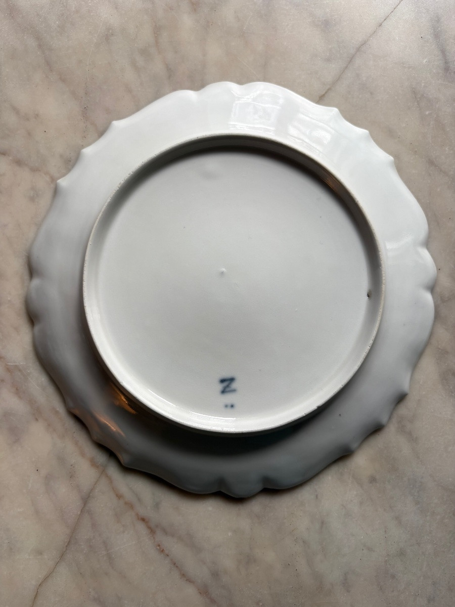 Plate In Zurich Porcelain With Chinese Decoration-photo-1