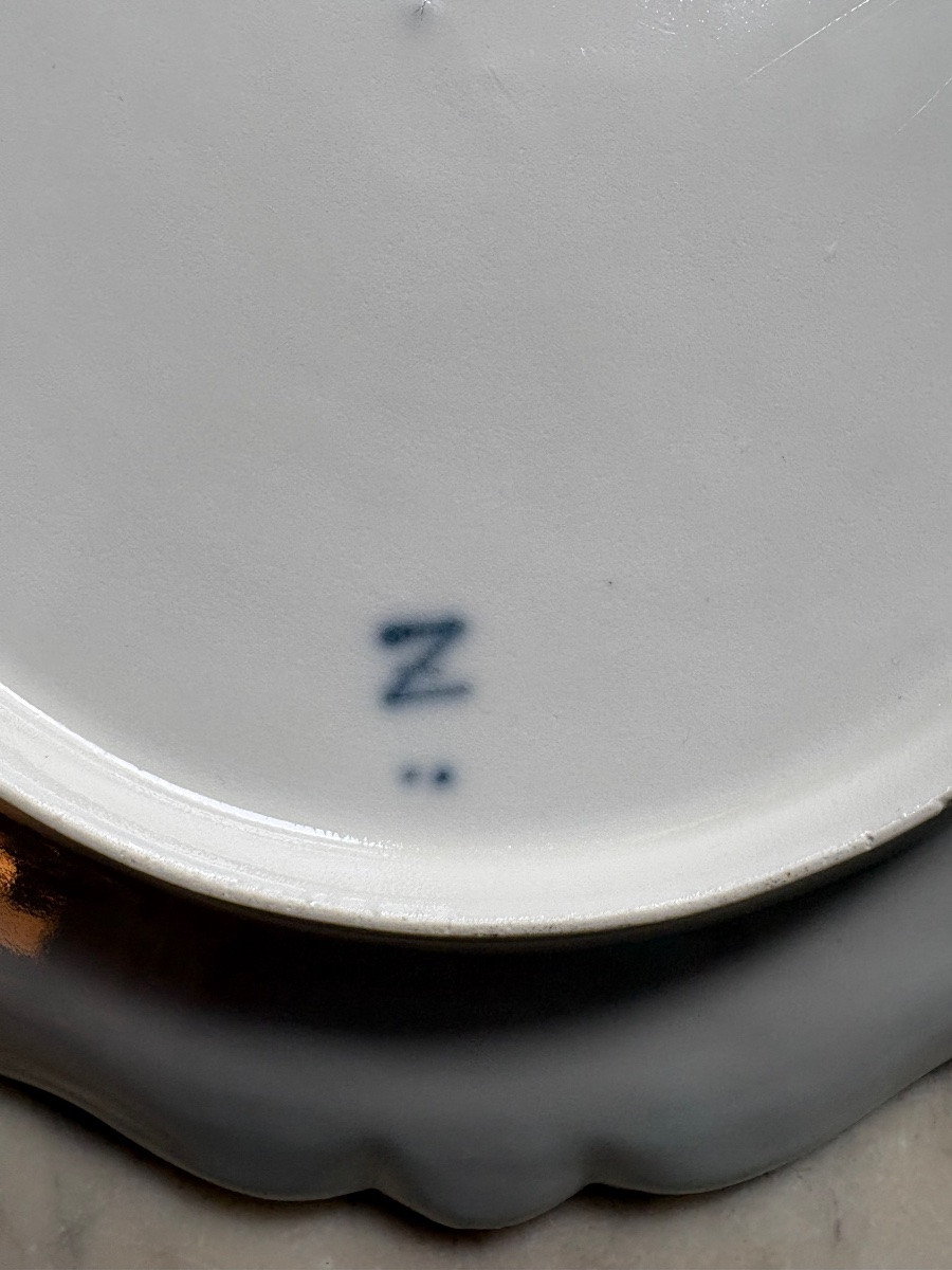 Plate In Zurich Porcelain With Chinese Decoration-photo-2