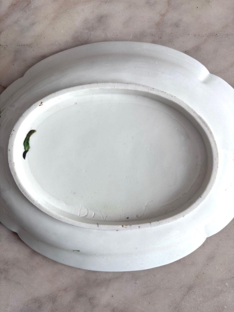 Plateau en porcelaine tendre de Mennecy-photo-4