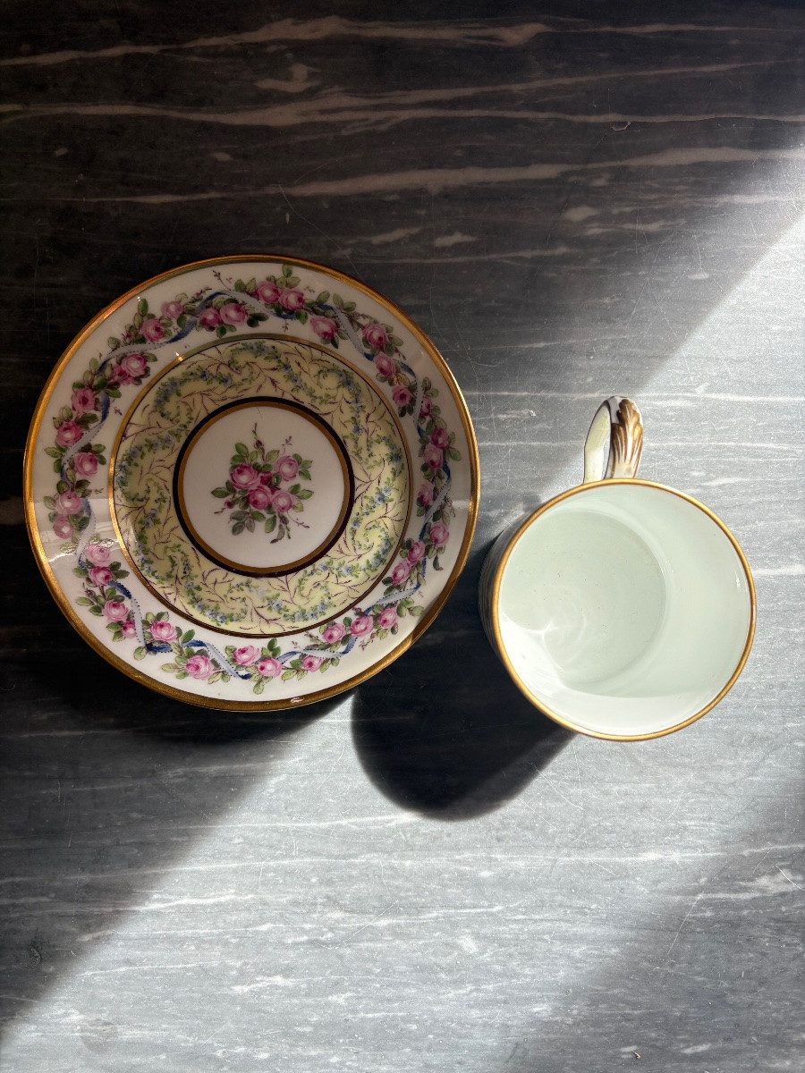 Revolutionary-period Sèvres Hard-paste Porcelain Litron Tumbler-photo-3