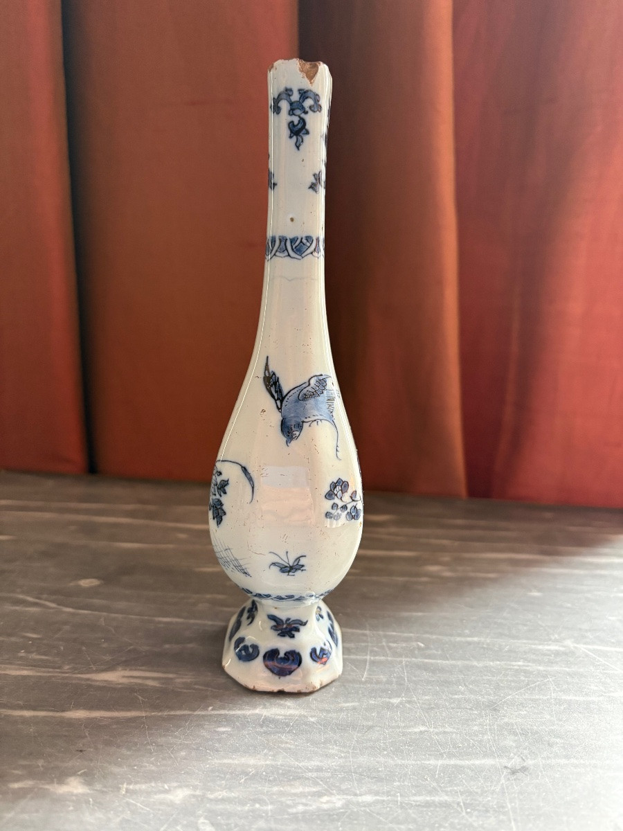 Flacon en faïence de Delft, fin du XVIIe siècle -photo-3